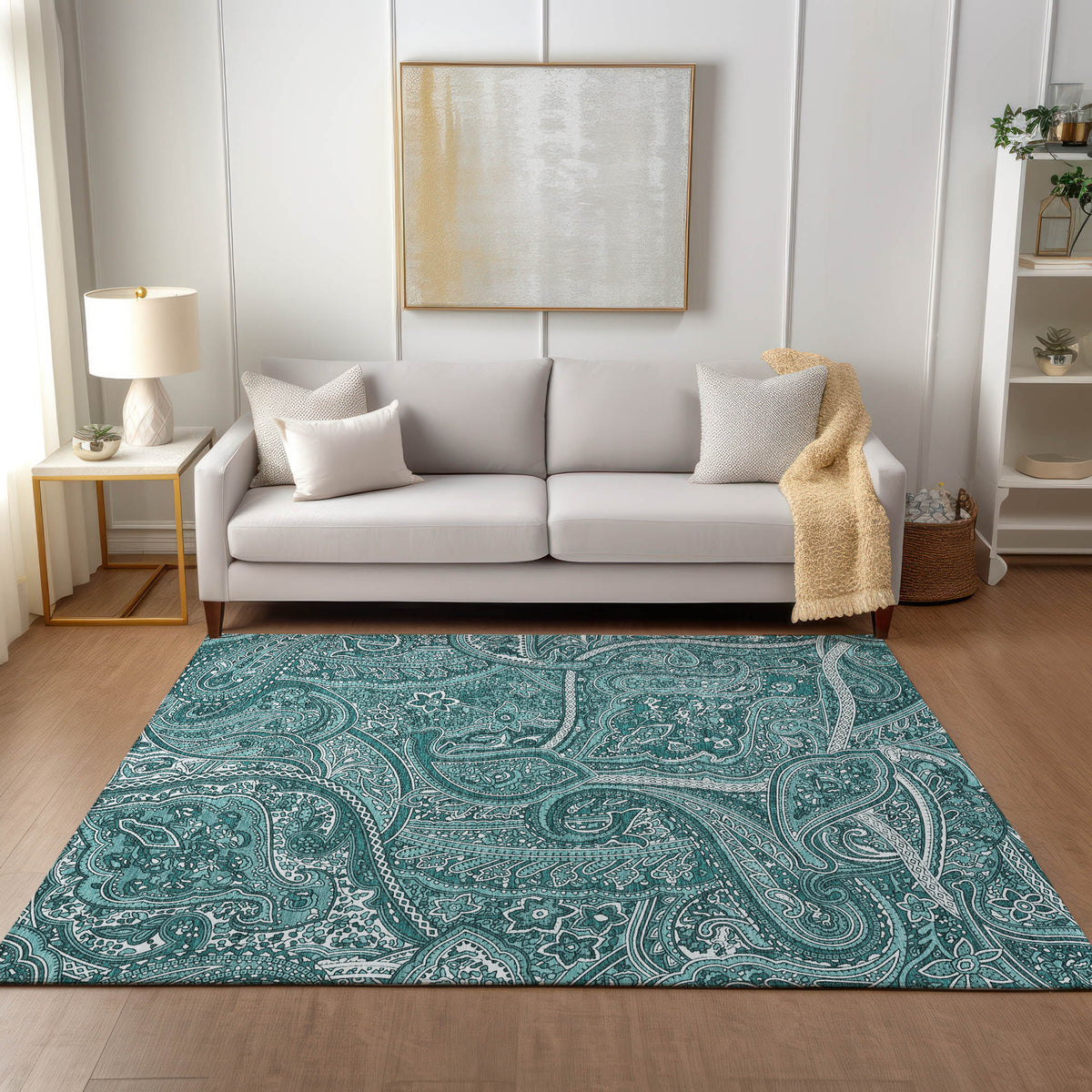 addison chantille acn623 teal rug