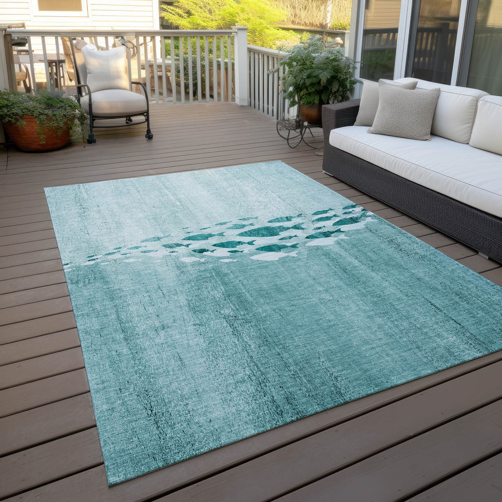 addison chantille acn627 teal rug