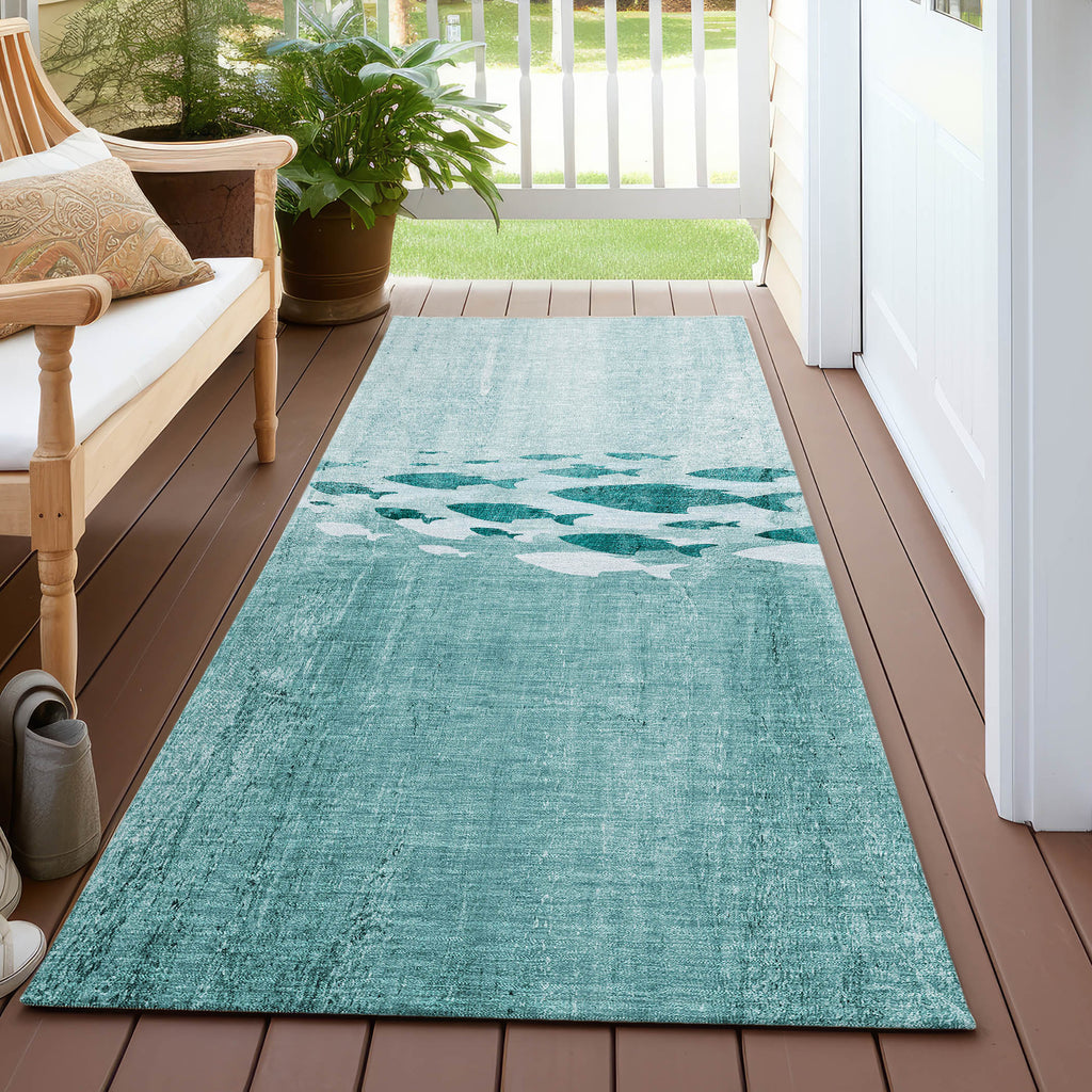 addison chantille acn627 teal rug
