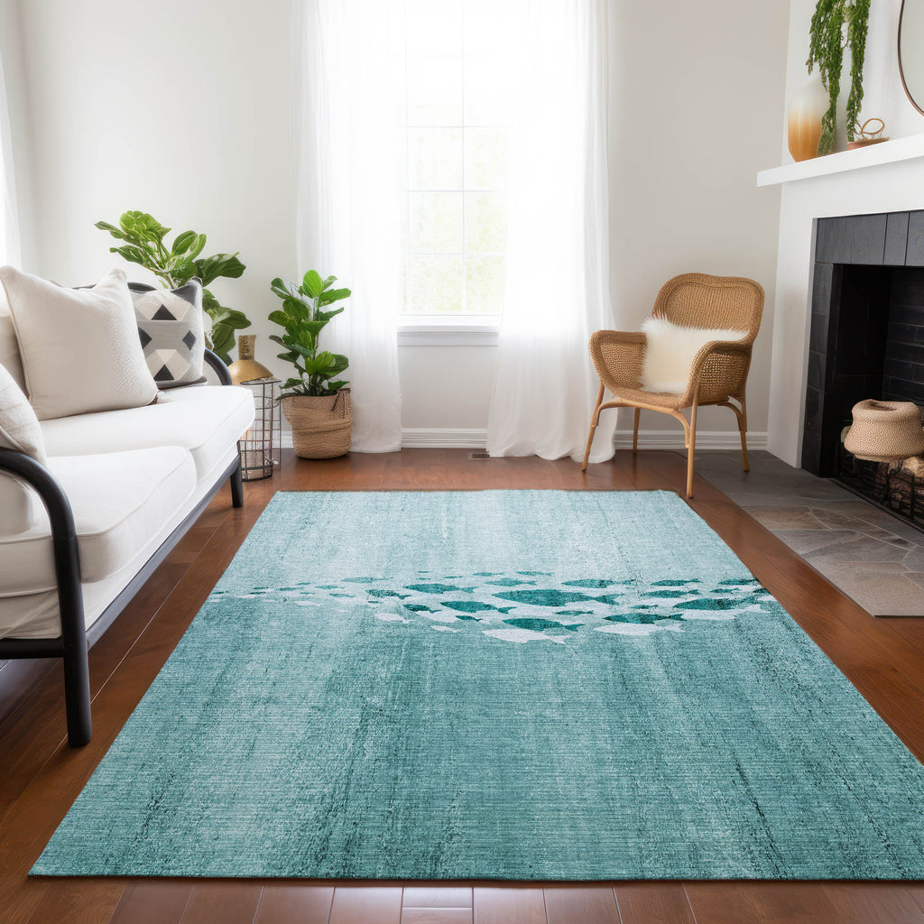 addison chantille acn627 teal rug