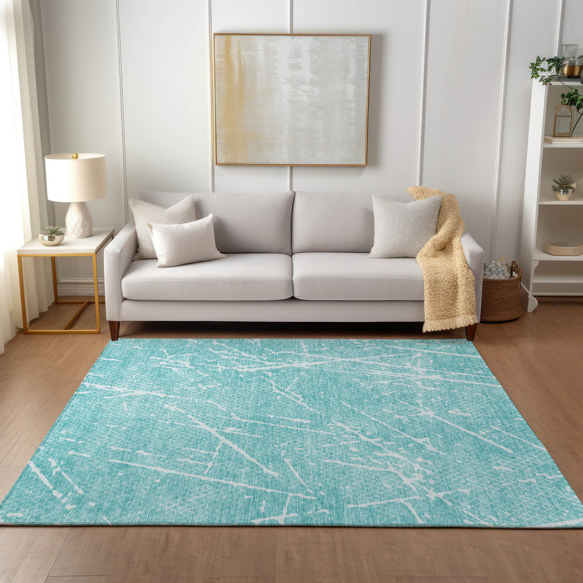 addison chantille acn628 teal rug