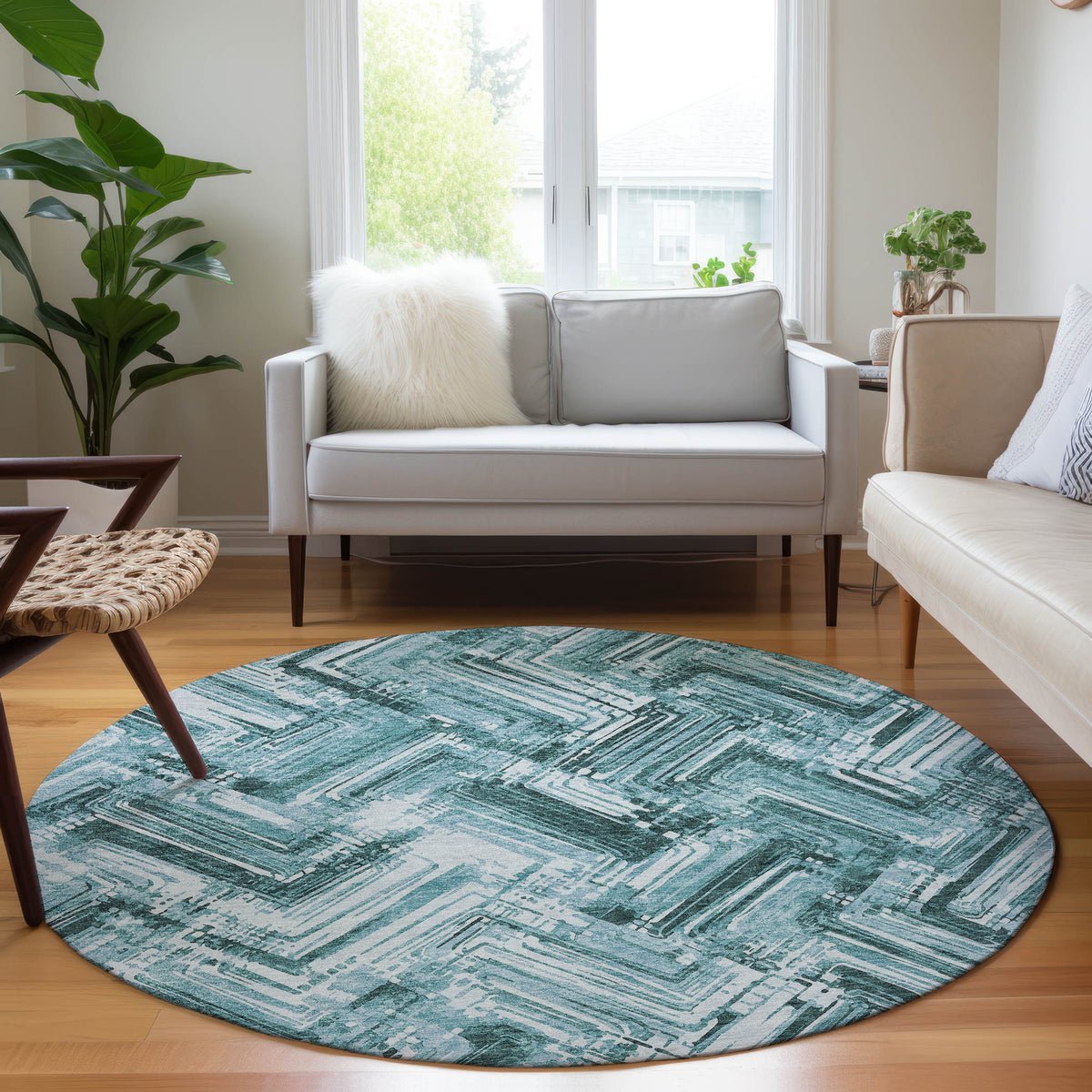 addison chantille acn630 teal rug