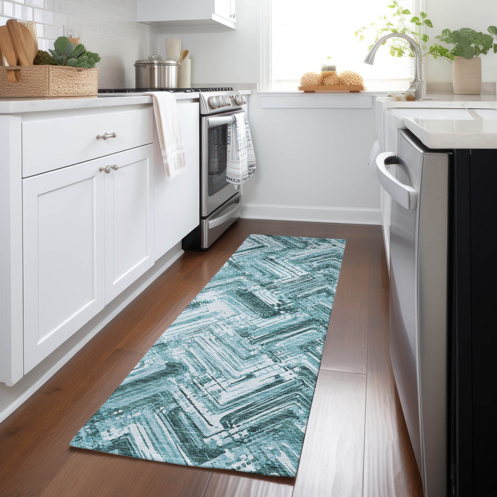 addison chantille acn630 teal rug