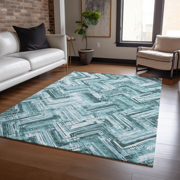 addison chantille acn630 teal rug