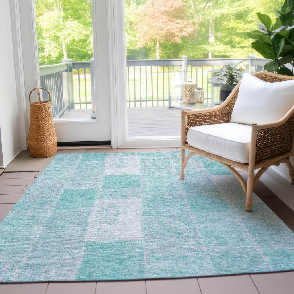 addison chantille acn631 aqua rug
