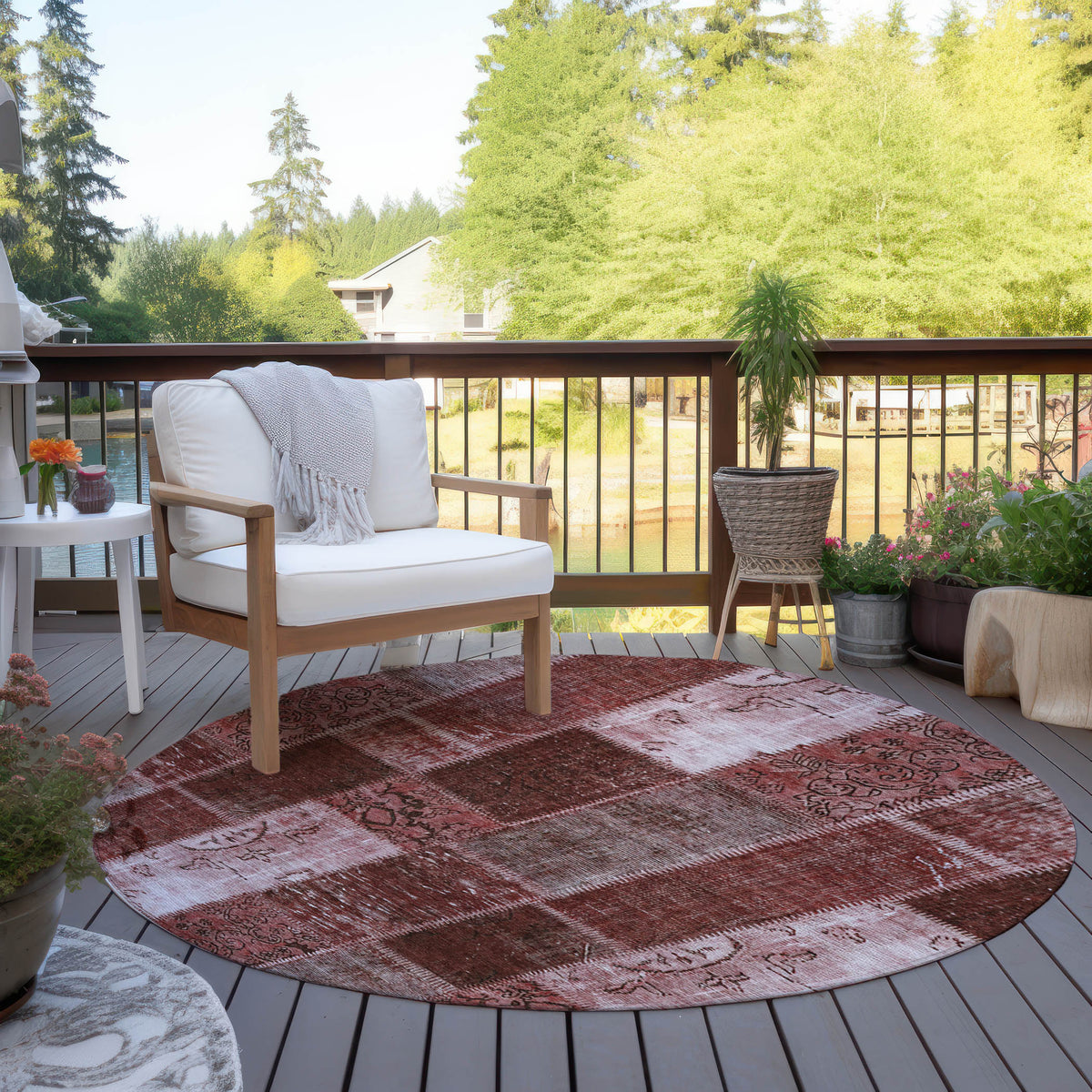 Addison Chantille ACN631 Burgundy Rug