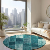 addison chantille acn631 teal rug