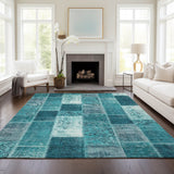 addison chantille acn631 teal rug