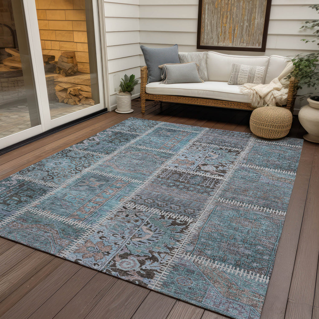 addison chantille acn635 teal rug