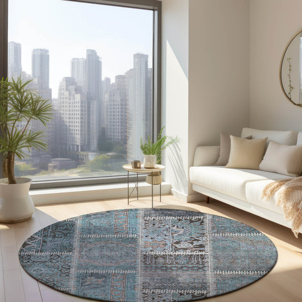 addison chantille acn635 teal rug