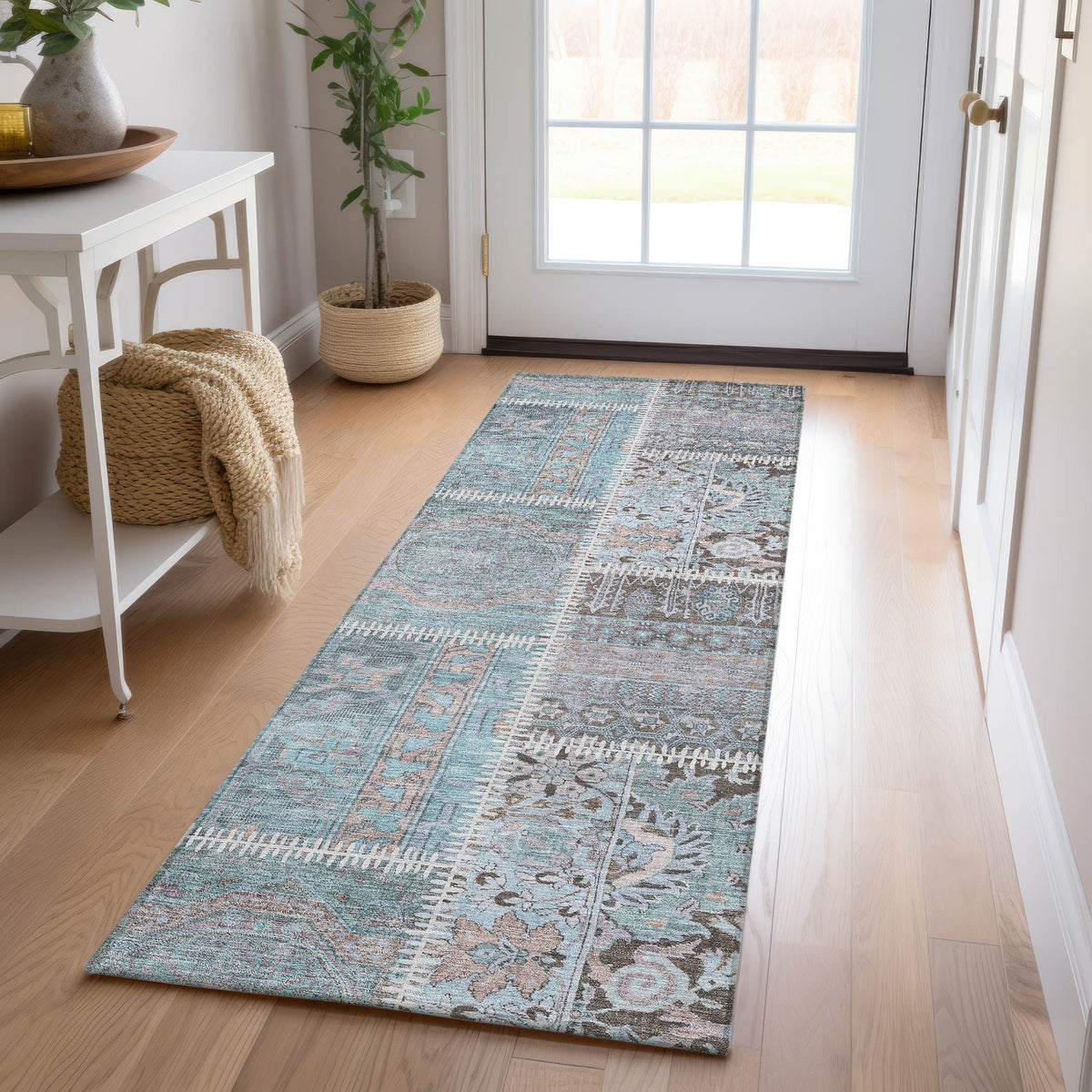 addison chantille acn635 teal rug