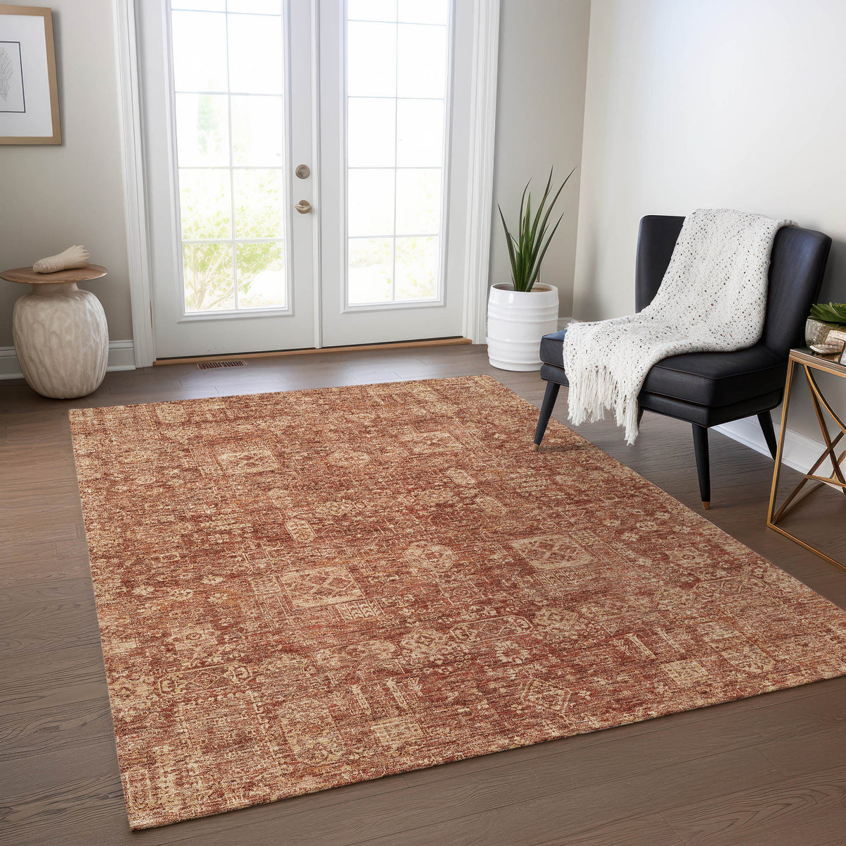 addison chantille acn637 paprika rug