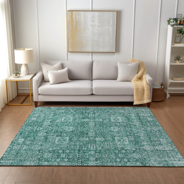 addison chantille acn637 teal rug