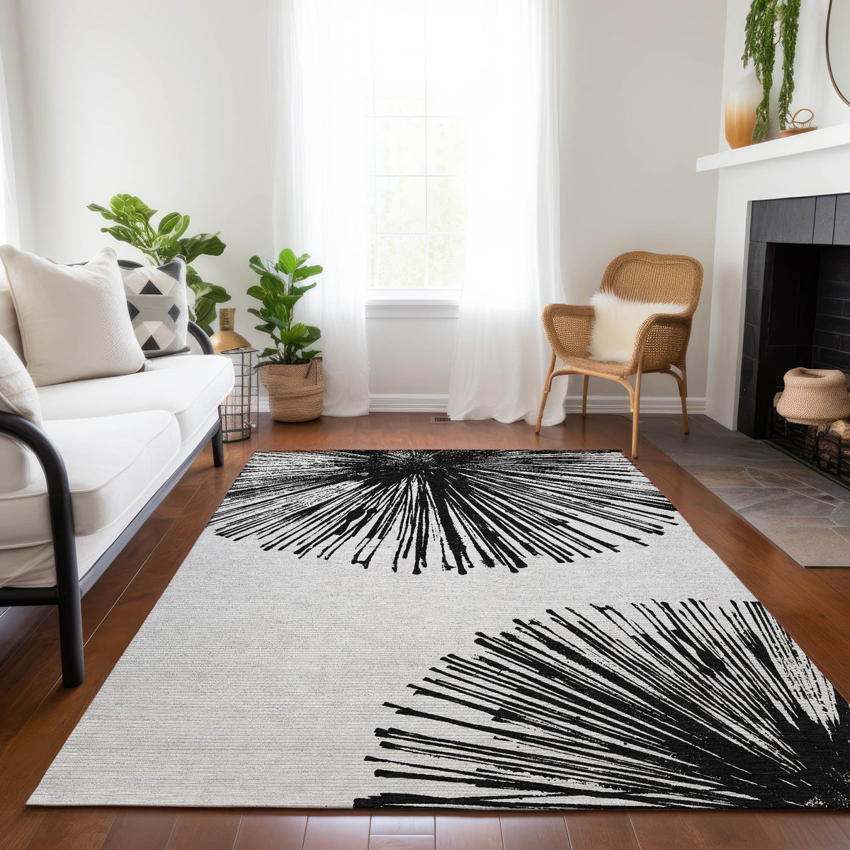 Addison Chantille ACN642 Black Rug