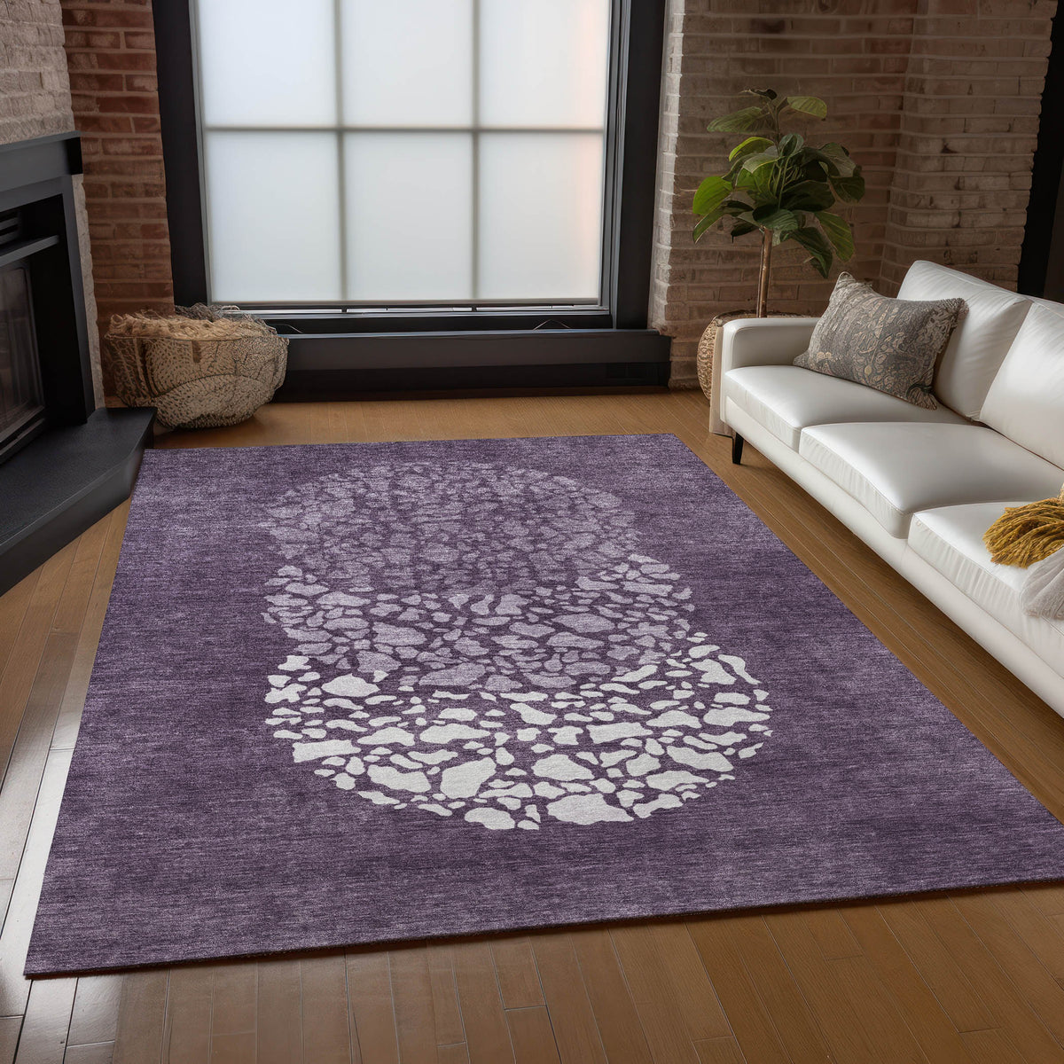 Addison Chantille ACN643 Eggplant Rug