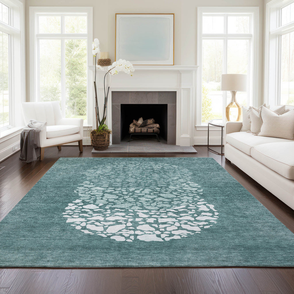 addison chantille acn643 teal rug