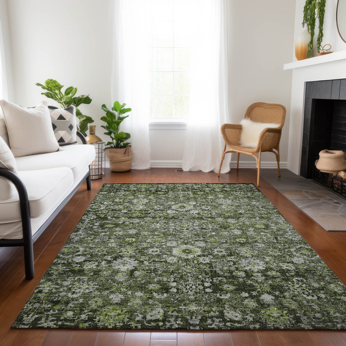 Addison Chantille ACN651 Green Rug