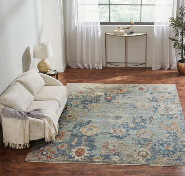 rugs done right amesbury am87 vintage blue tones rug