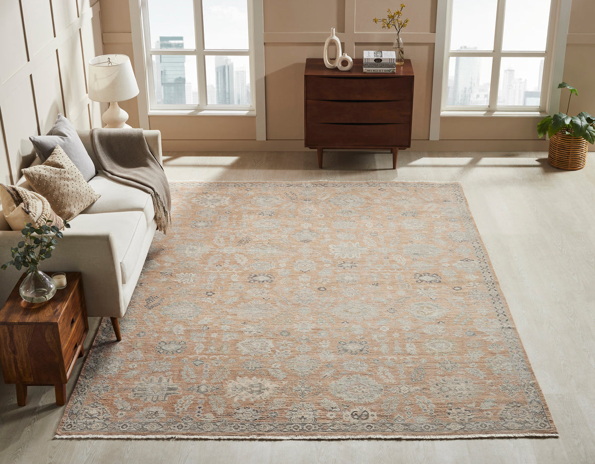 rugs done right amesbury am91 soft terracotta rug
