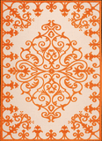 Nourison Clearance Aloha ALH12 Orange Rug