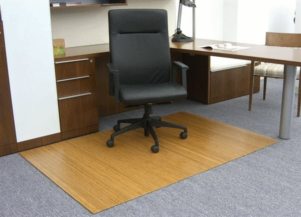 Anji Mountain Bamboo Rug, Co. Bamboo Desk Chair Mat AMB24001 Natural Rug