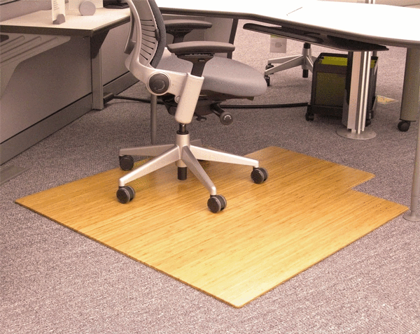 Anji Mountain Bamboo Rug, Co. Bamboo Desk Chair Mat AMB24010 Natural Rug