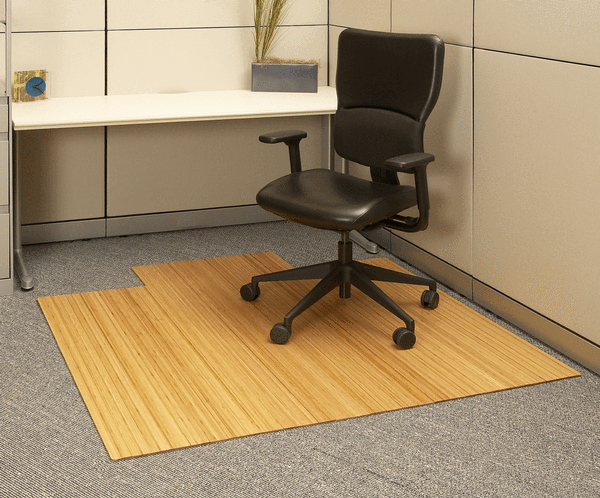 Anji Mountain Bamboo Rug, Co. Bamboo Desk Chair Mat AMB24024 Natural Rug