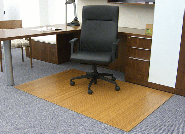 Anji Mountain Bamboo Rug, Co. Bamboo Desk Chair Mat AMB24038 Natural Rug