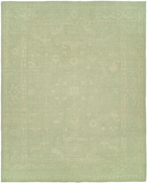 HRI Antique Natural AN252 Green Rug