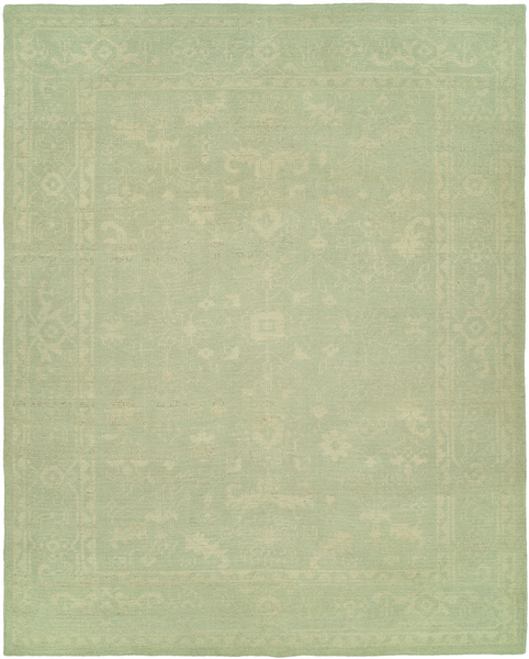 HRI Antique Natural AN252 Green Rug