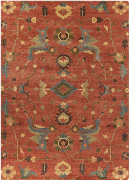 Surya rug co. | Rust rug | Anastacia | rugs done right
