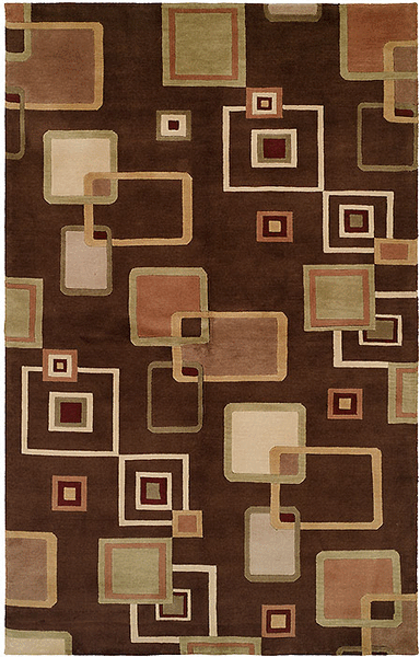 HRI Tibetan AR364 Brown Rug