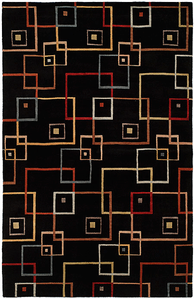 HRI Tibetan AR383 Black Rug