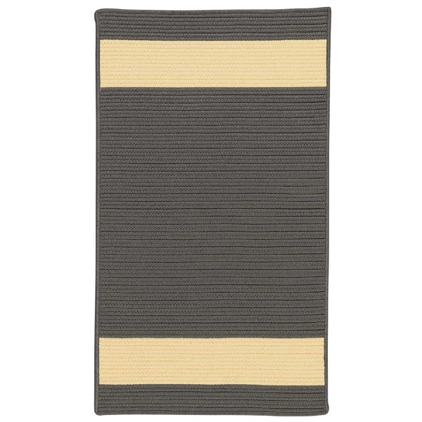 colonial mills aurora ar45 grey yellow rug
