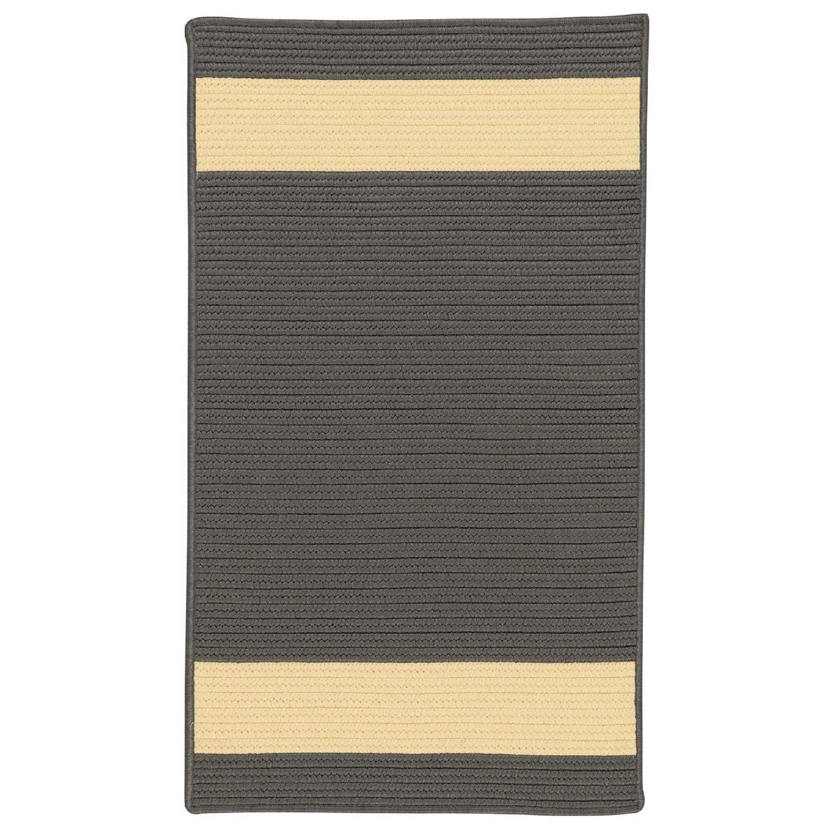 colonial mills aurora ar45 grey yellow rug
