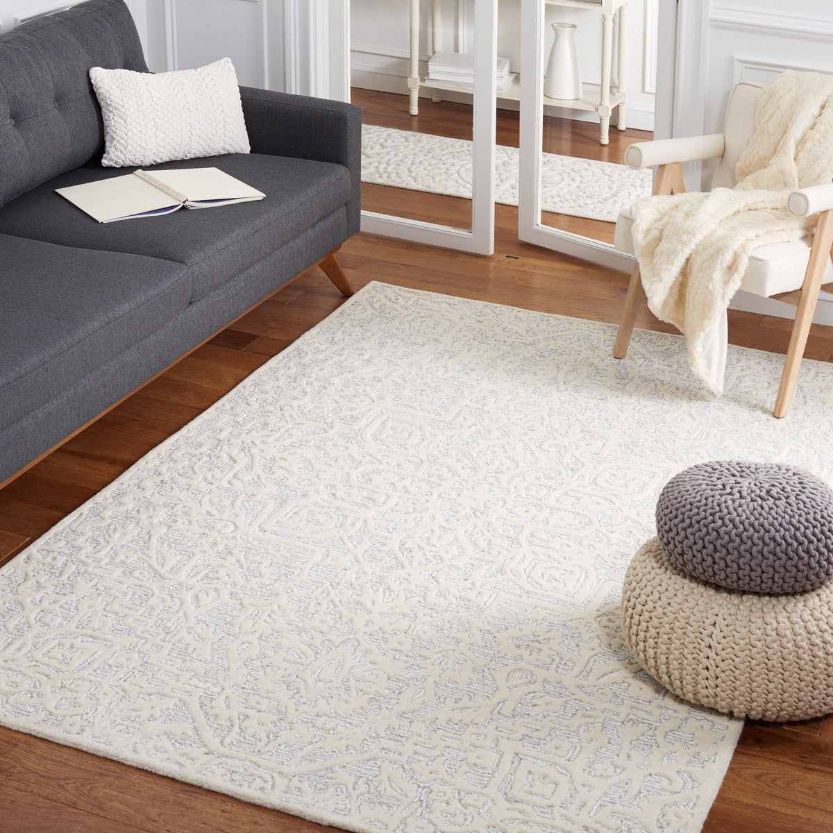 safavieh clearance antiquity at861g silver rug