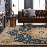 Surya rug co. | Navy rug | Caesar | rugs done right