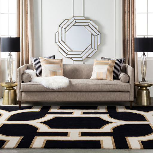 Hand Tufted Surya Rug Co. Intermezzo Black Rug | Black Rugs | Rugs Done Right