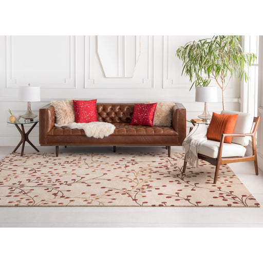 Contemporary Surya Round Rug | Floral Rugs | Rugs Done Right