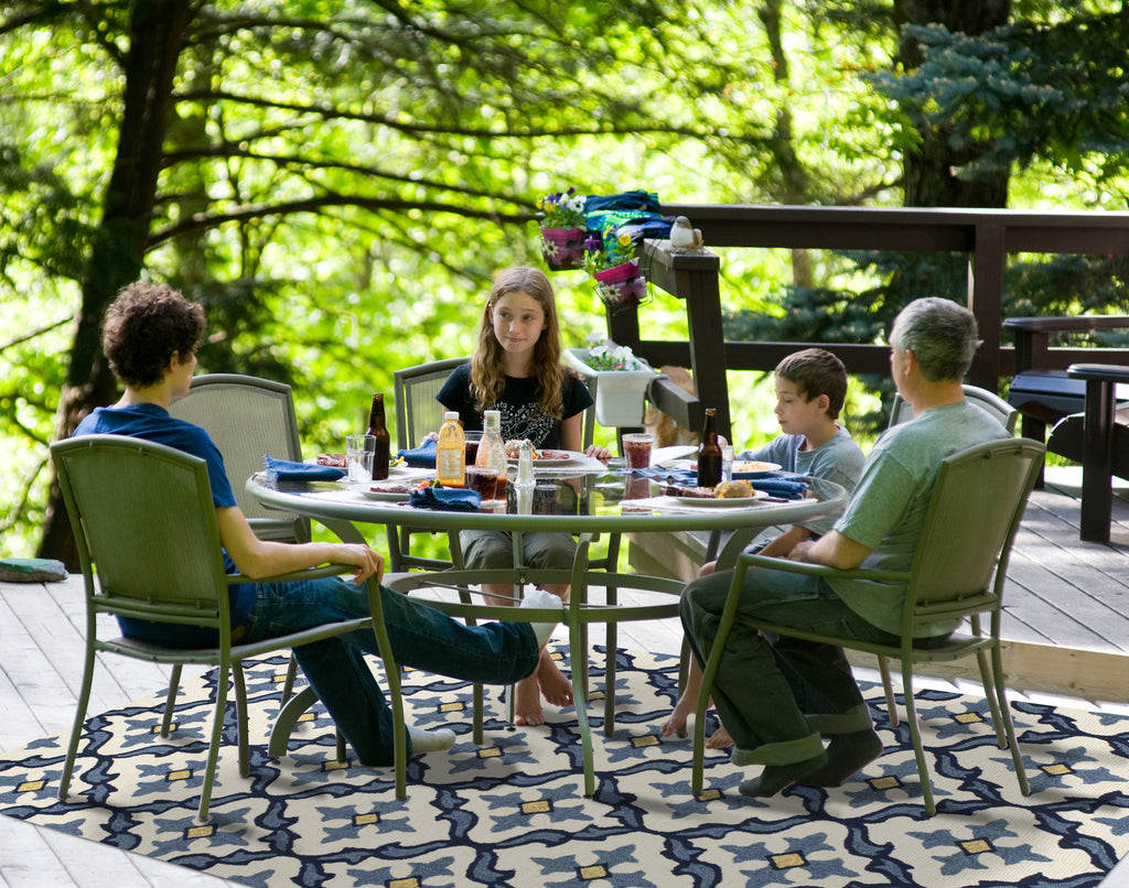 Kas Oriental Harbor 4210 Ivory Rug