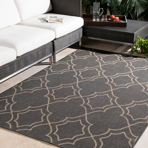 Two Tone Surya Rug Co. Alfresco Black Rug | Two Tone Rugs | Rugs Done Right 