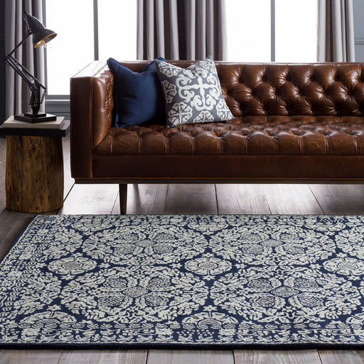 Surya rug co. | Blue rug | Smithsonian | rugs done right