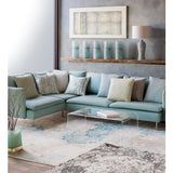 Surya rug co. | teal rug | Ephemeral | rugs done right