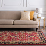 Traditonal Surya Rug Co. Caesar Red Rug | Indoor Rugs | Rugs Done Right