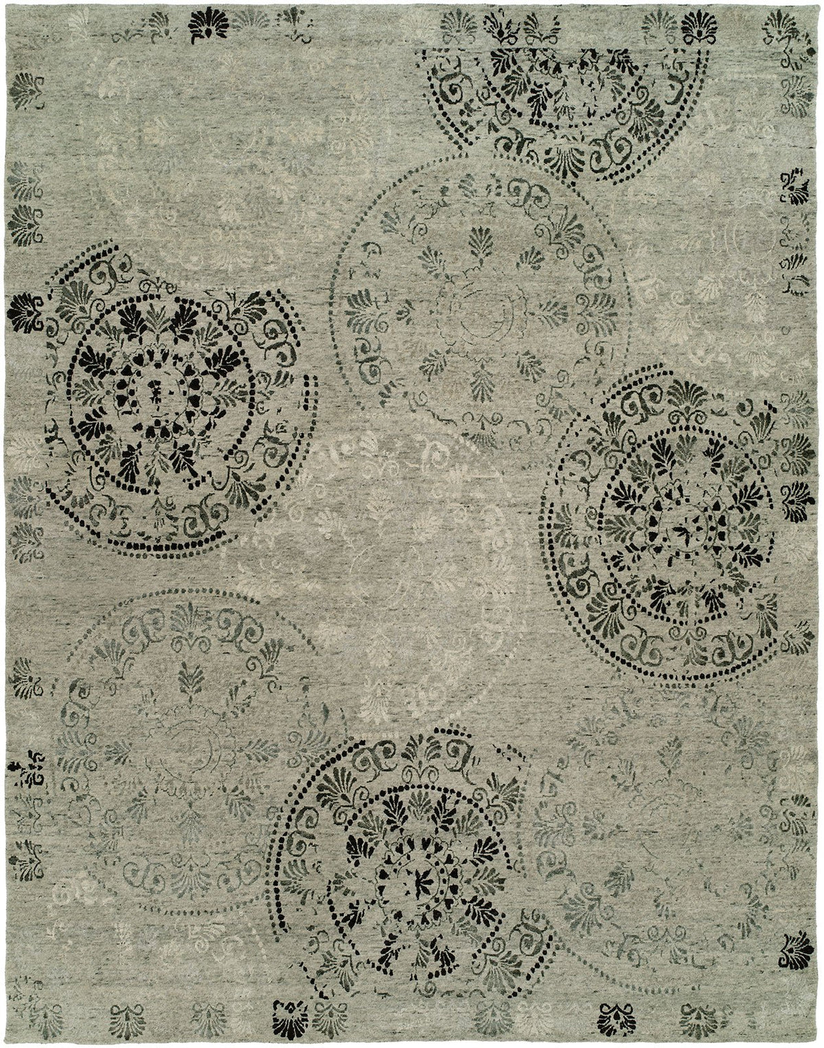 hri avalon av 9695 silver rug