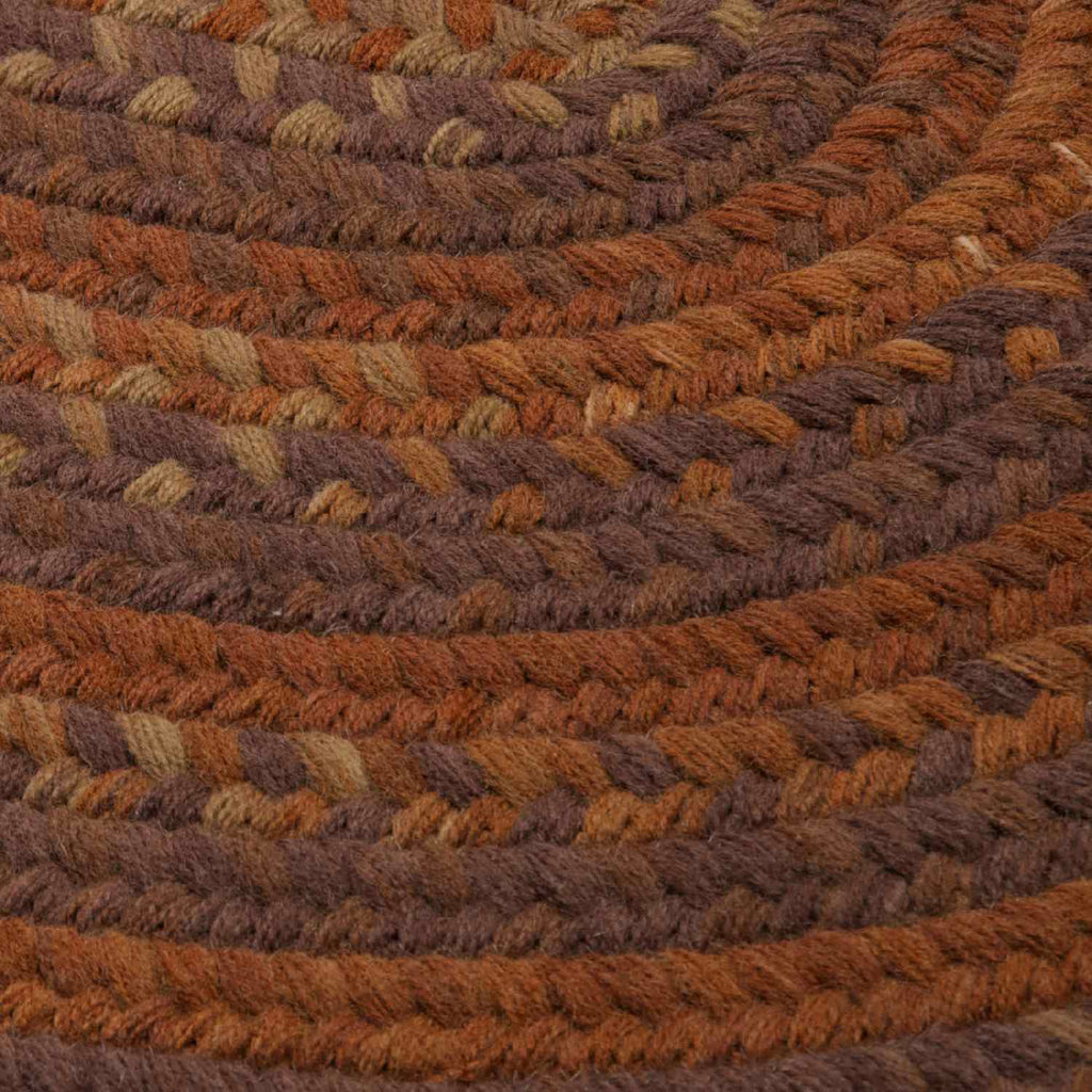 colonial mills braided wool ba70 rust rug