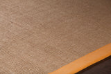 chandra bay bay orange tan rug