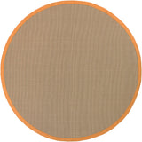 chandra bay bay orange tan rug