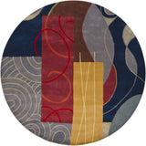 Chandra Bense Garza BEN-3015 Blue Rug