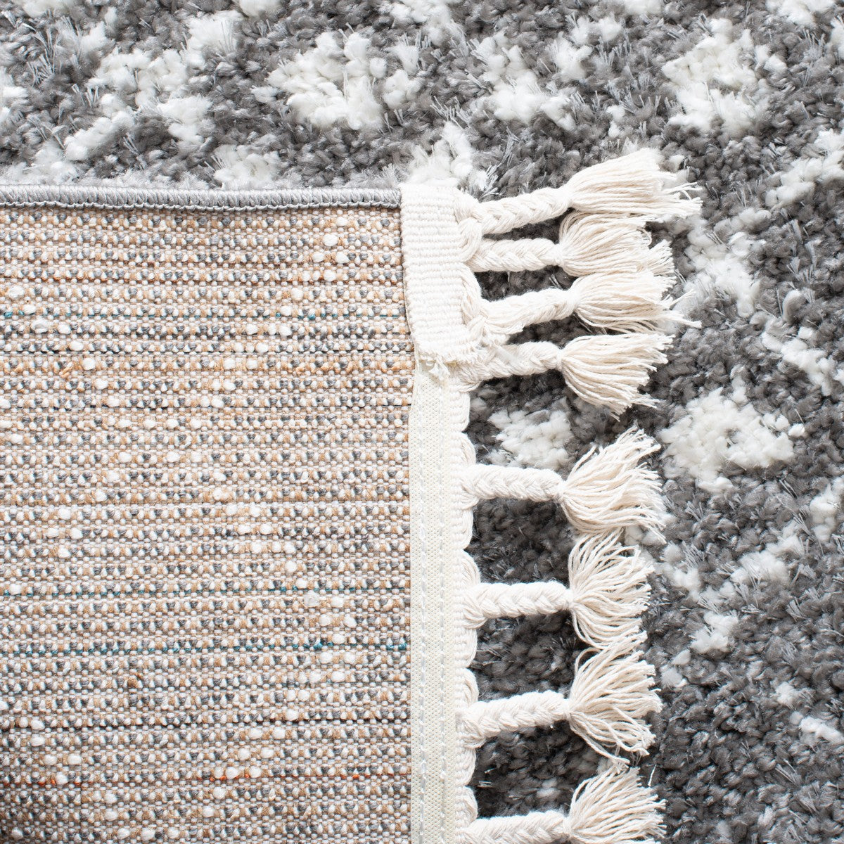 safavieh clearance berber fringe shag bfg516f grey rug